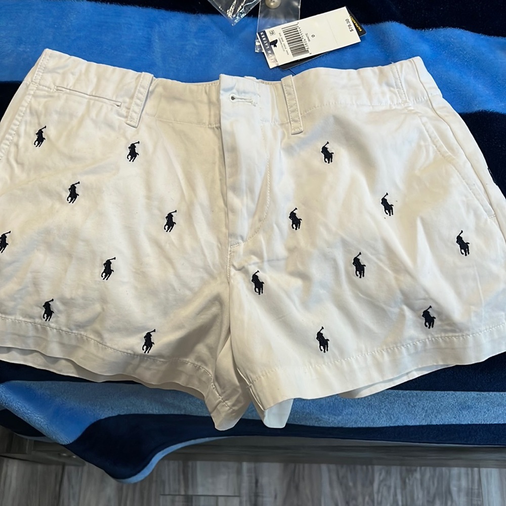 POLO by Ralph Lauren. White with blue polo man